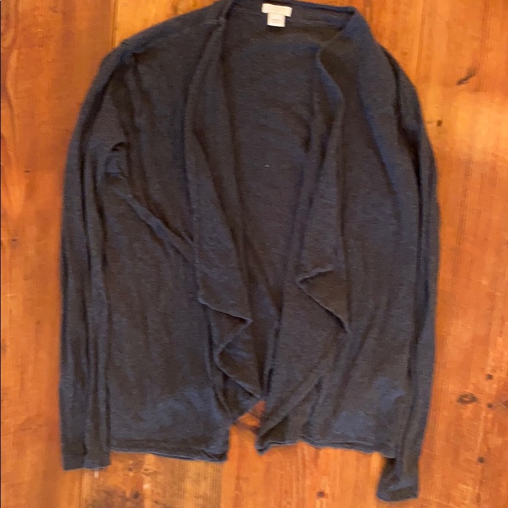Ruffle front cardigan
